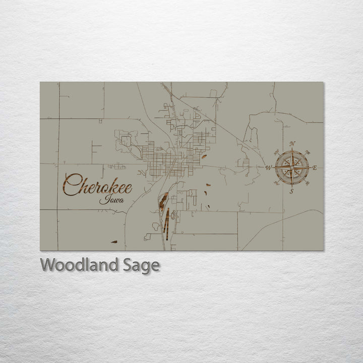 Cherokee, Iowa Street Map