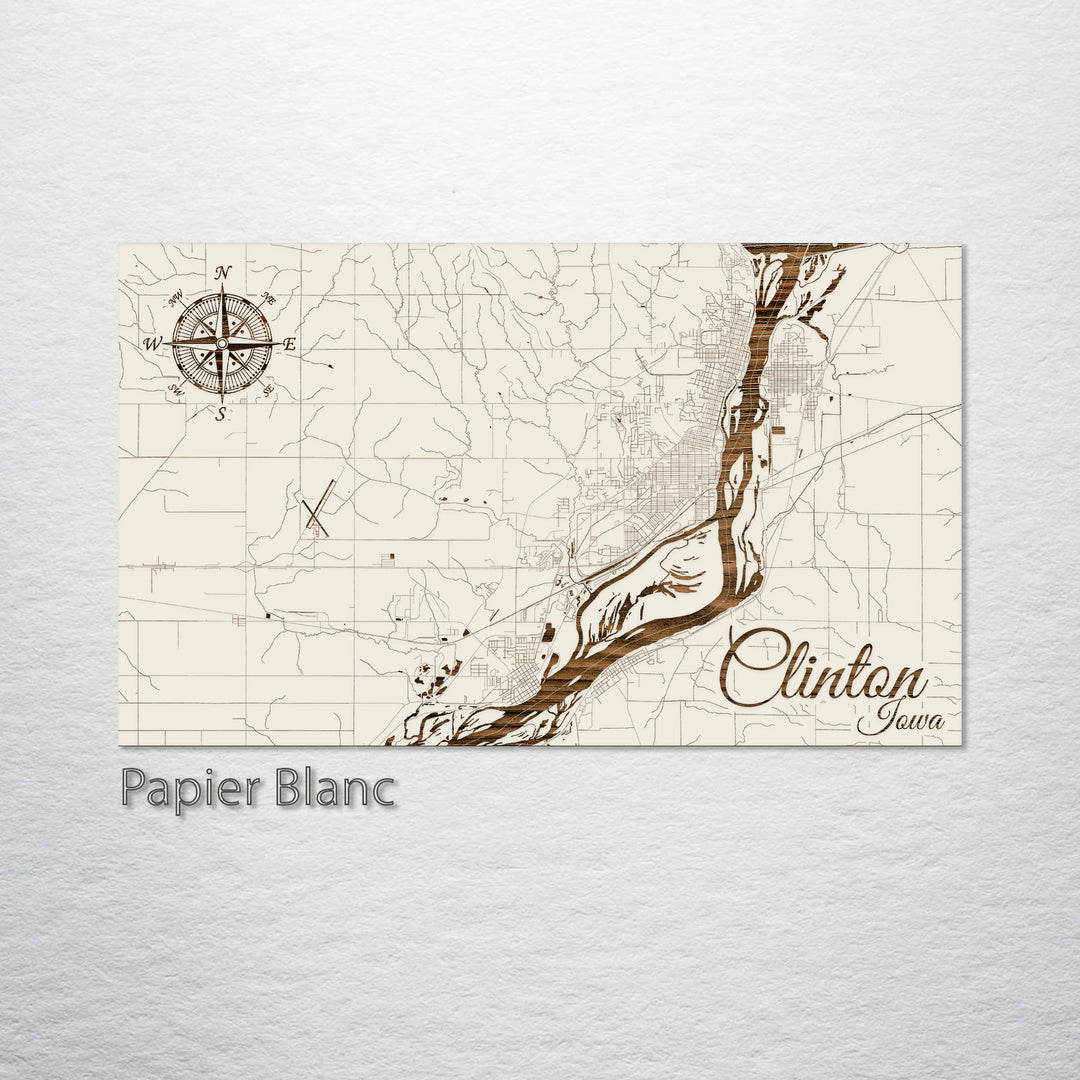 Clinton, Iowa Street Map