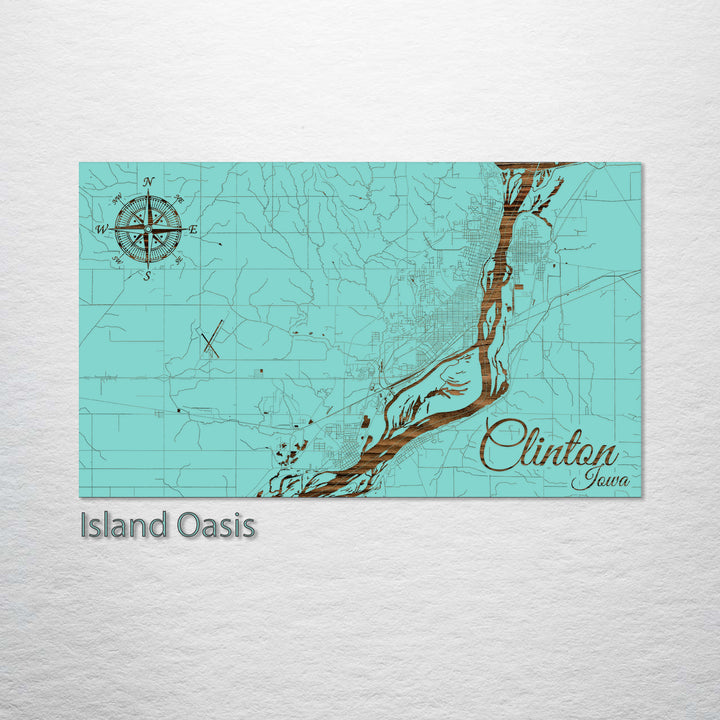 Clinton, Iowa Street Map