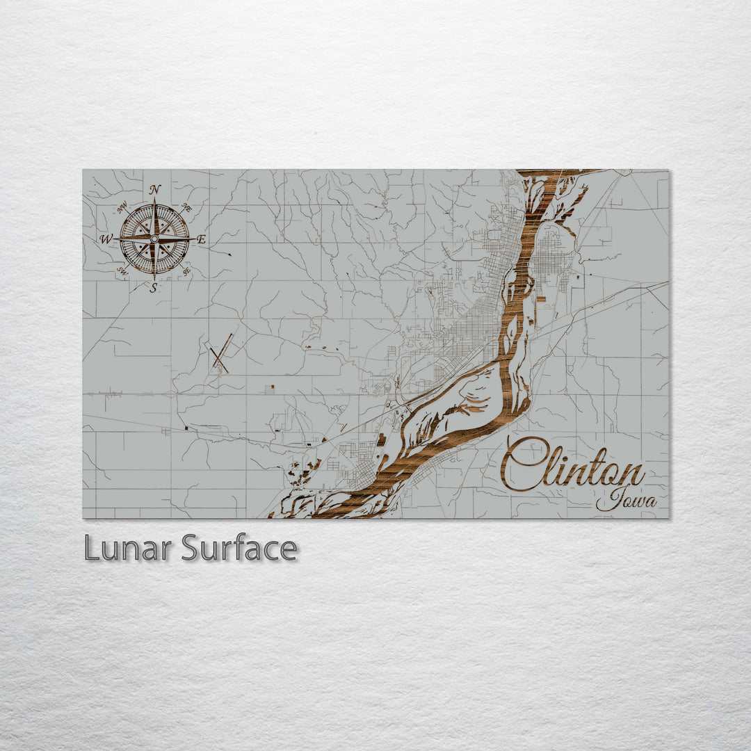 Clinton, Iowa Street Map