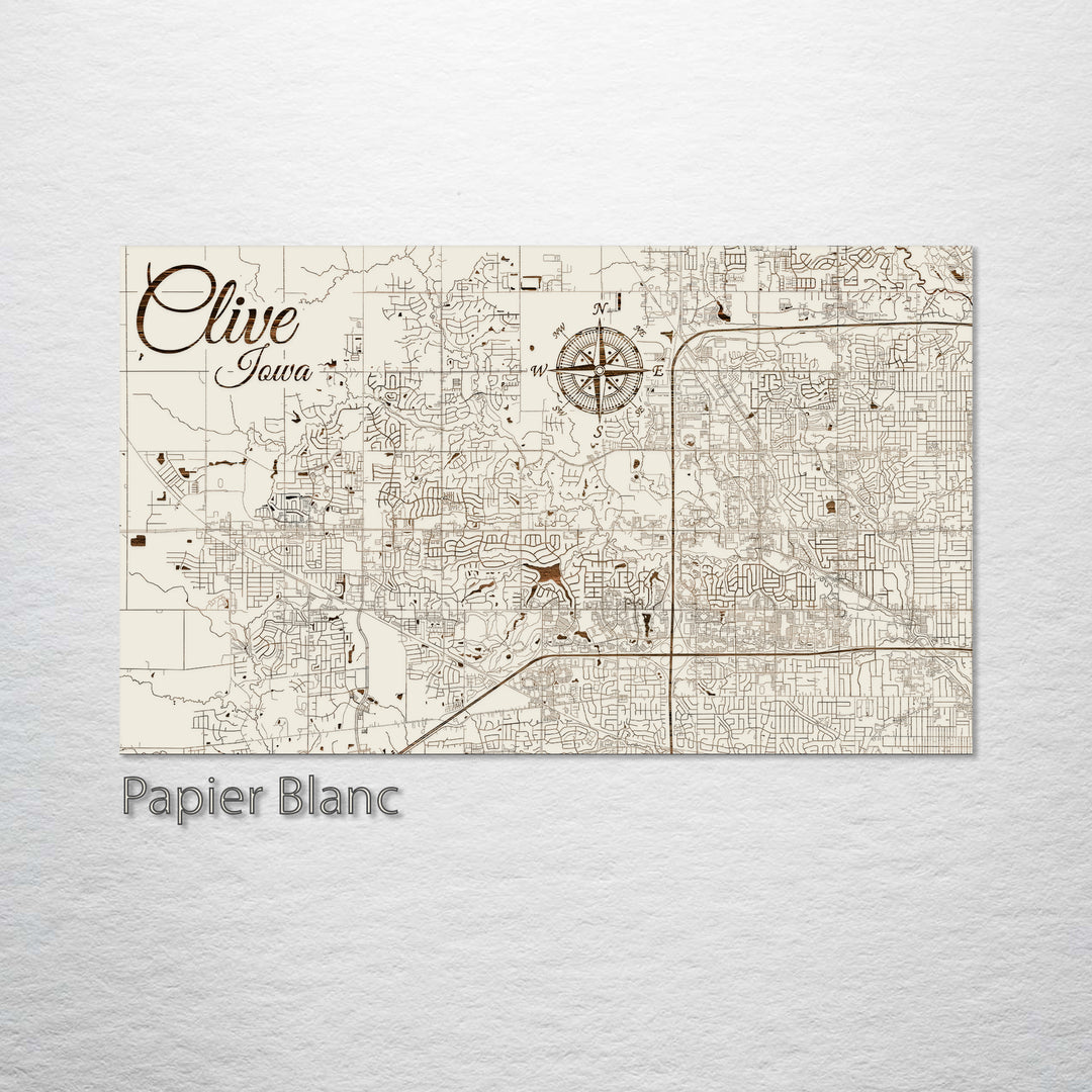 Clive, Iowa Street Map