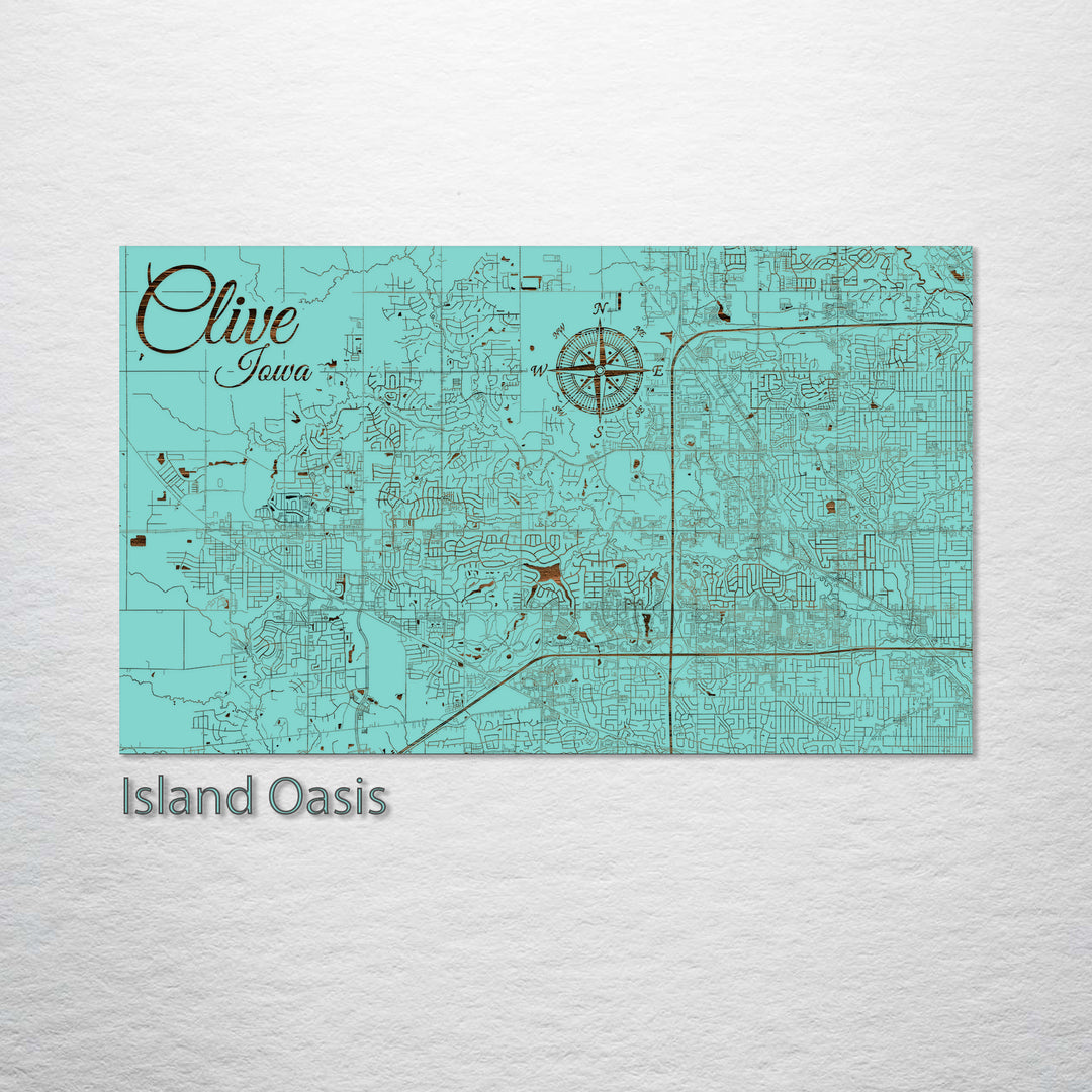 Clive, Iowa Street Map