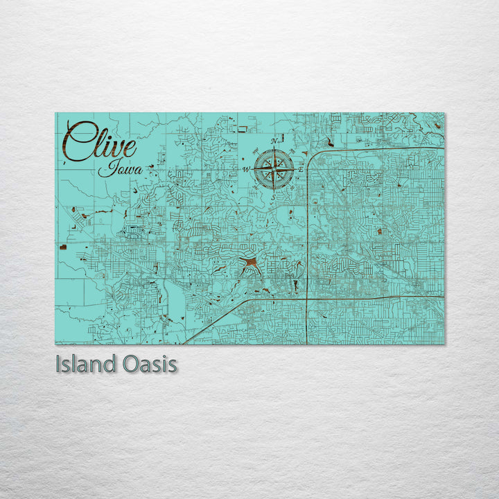 Clive, Iowa Street Map