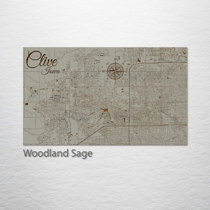 Clive, Iowa Street Map