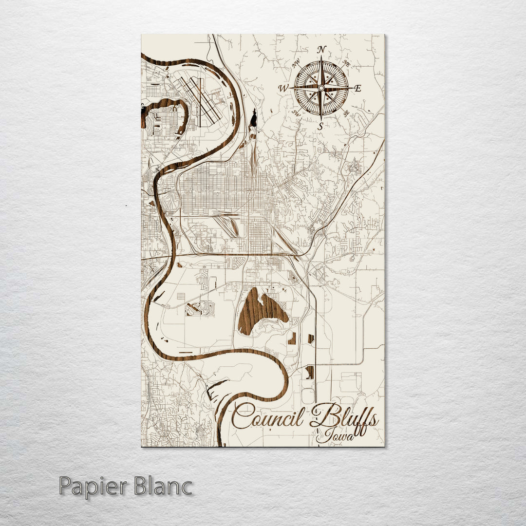 Council Bluffs, Iowa Street Map