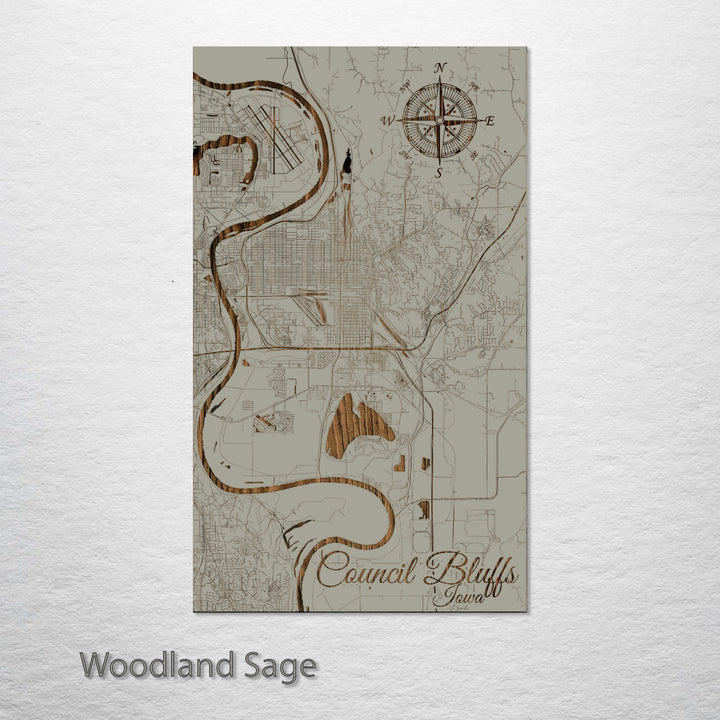 Council Bluffs, Iowa Street Map