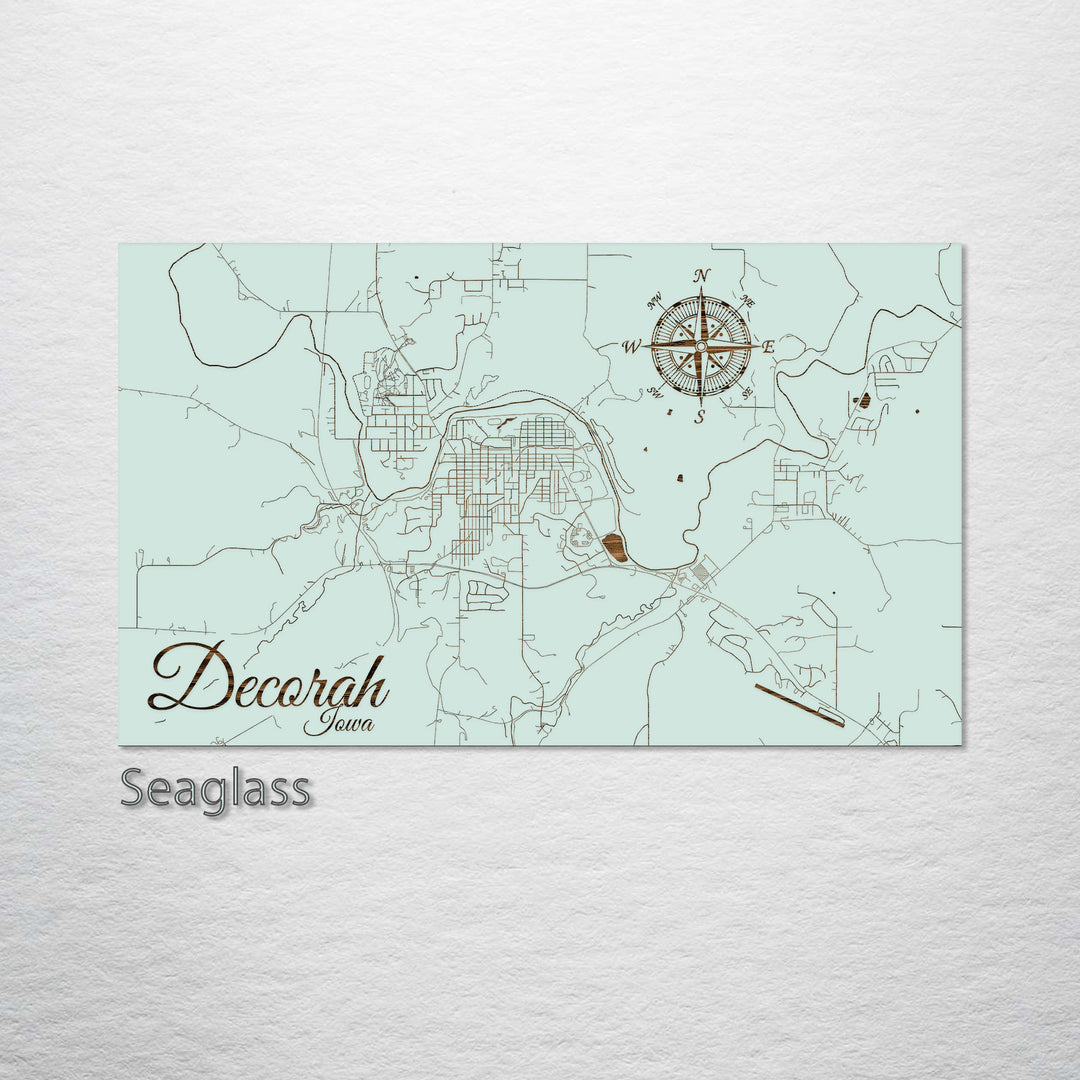 Decorah, Iowa Street Map