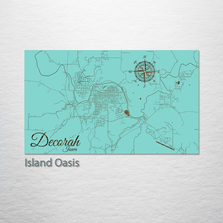 Decorah, Iowa Street Map