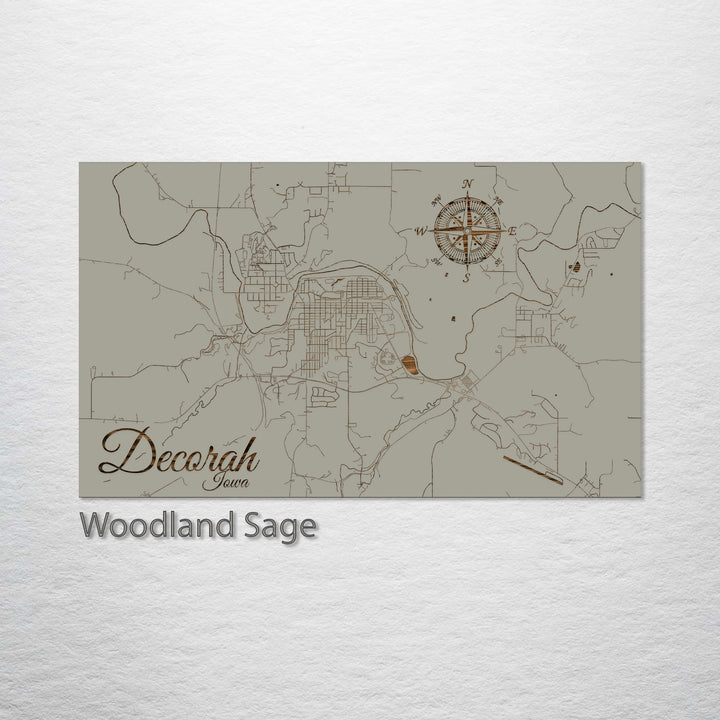 Decorah, Iowa Street Map
