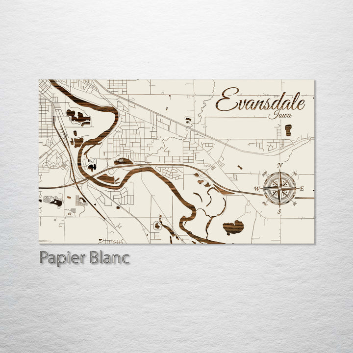 Evansdale, Iowa Street Map