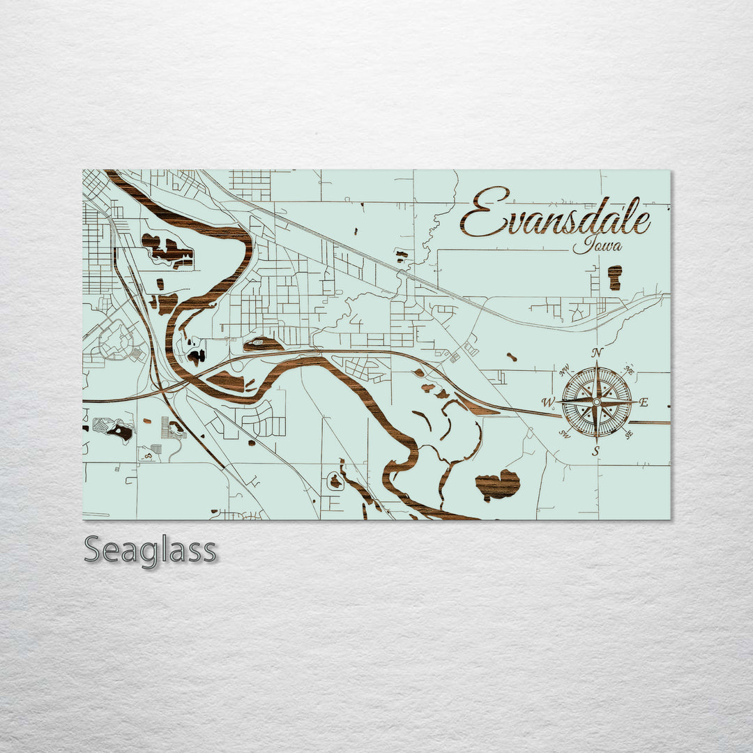 Evansdale, Iowa Street Map