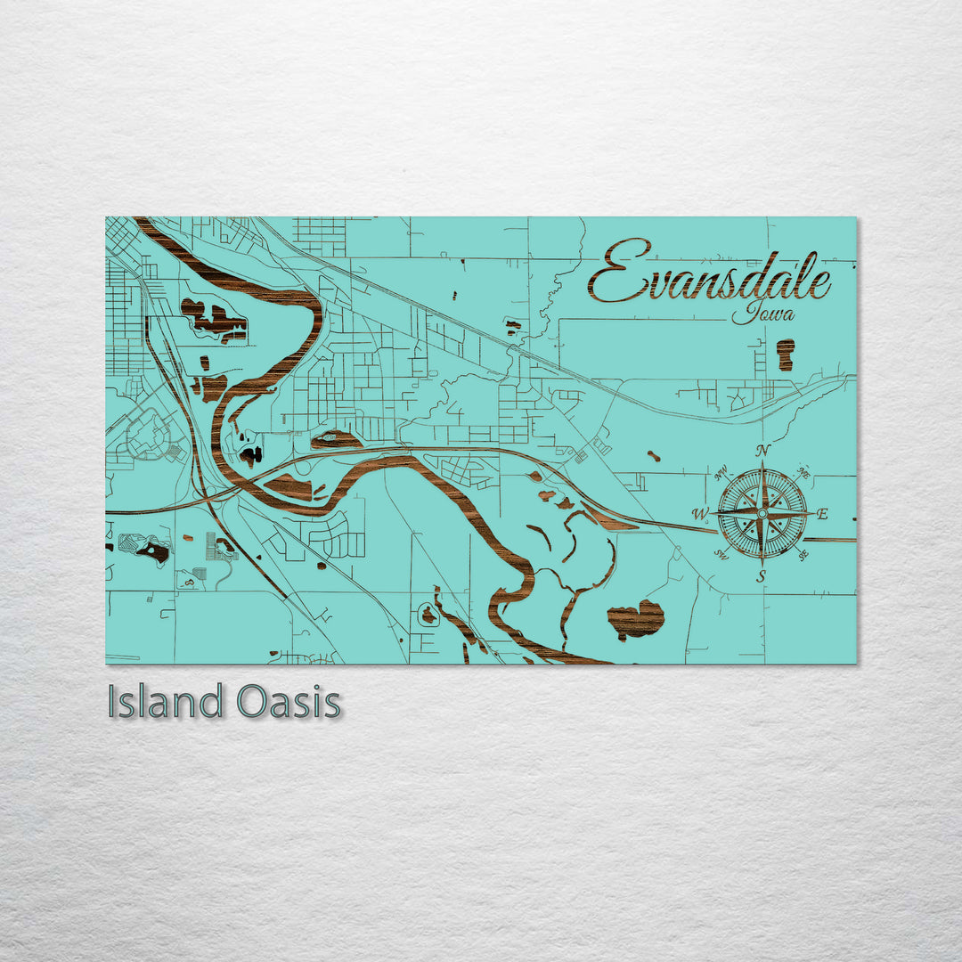 Evansdale, Iowa Street Map