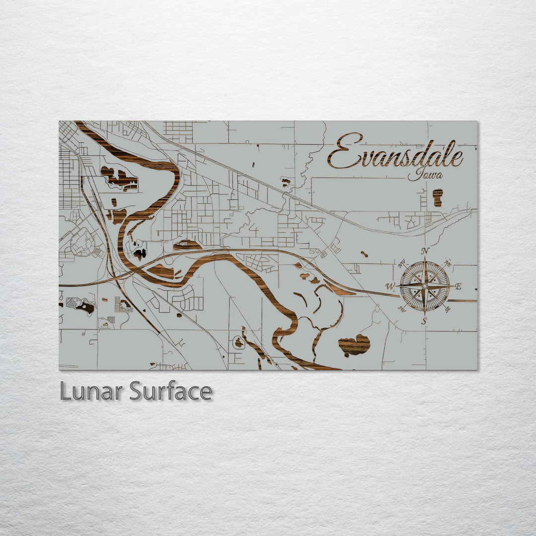 Evansdale, Iowa Street Map