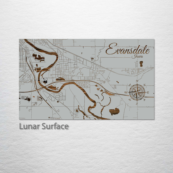 Evansdale, Iowa Street Map