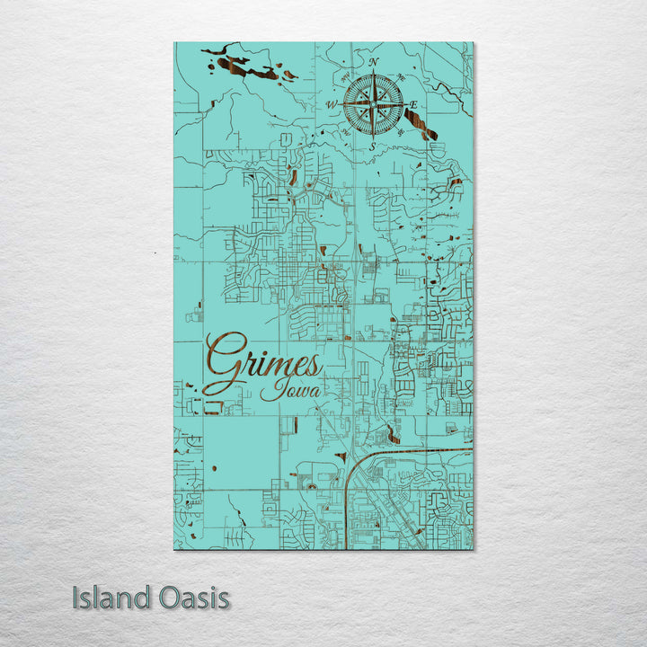 Grimes, Iowa Street Map