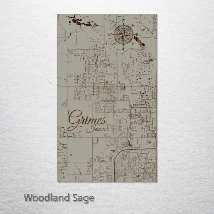 Grimes, Iowa Street Map