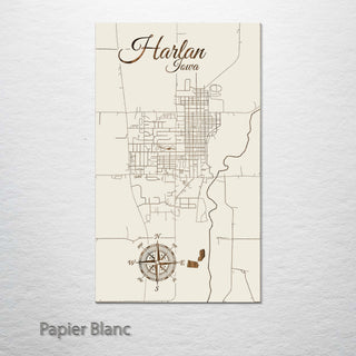 Harlan, Iowa Street Map