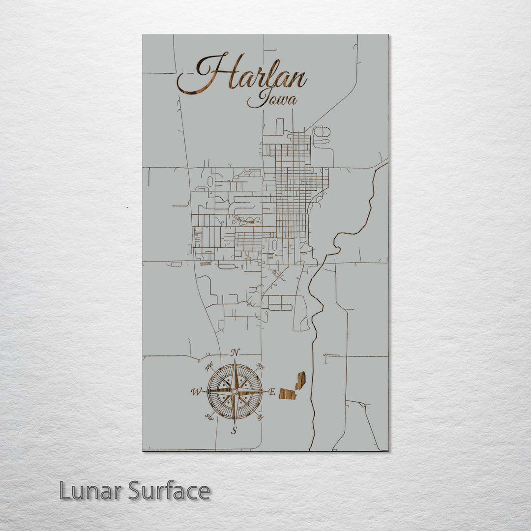 Harlan, Iowa Street Map