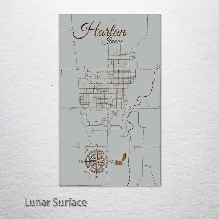Harlan, Iowa Street Map