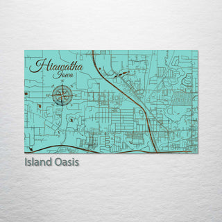 Hiawatha, Iowa Street Map