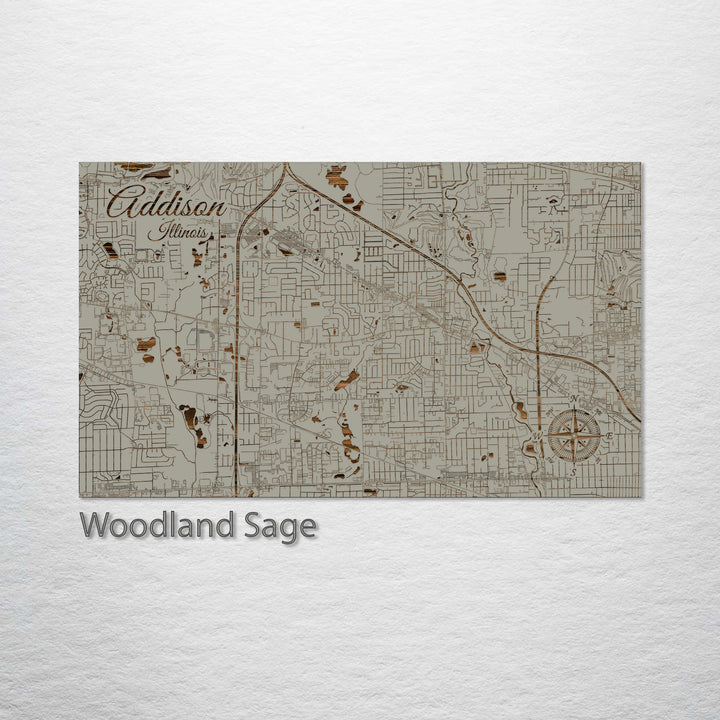 Addison, Illinois Street Map