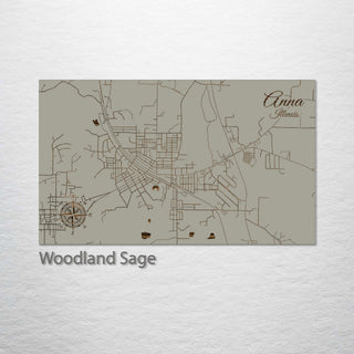 Anna, Illinois Street Map
