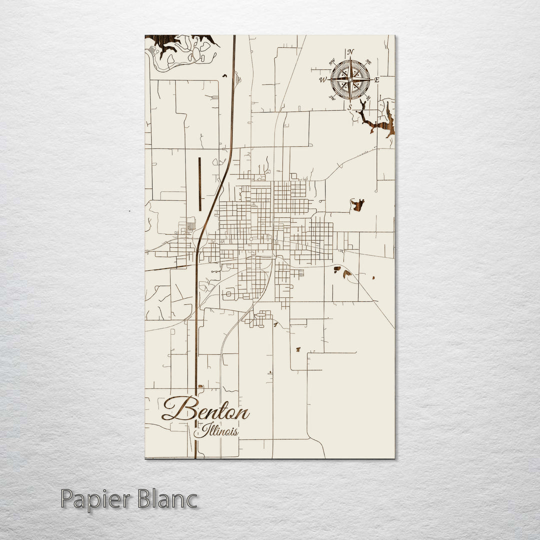 Benton, Illinois Street Map