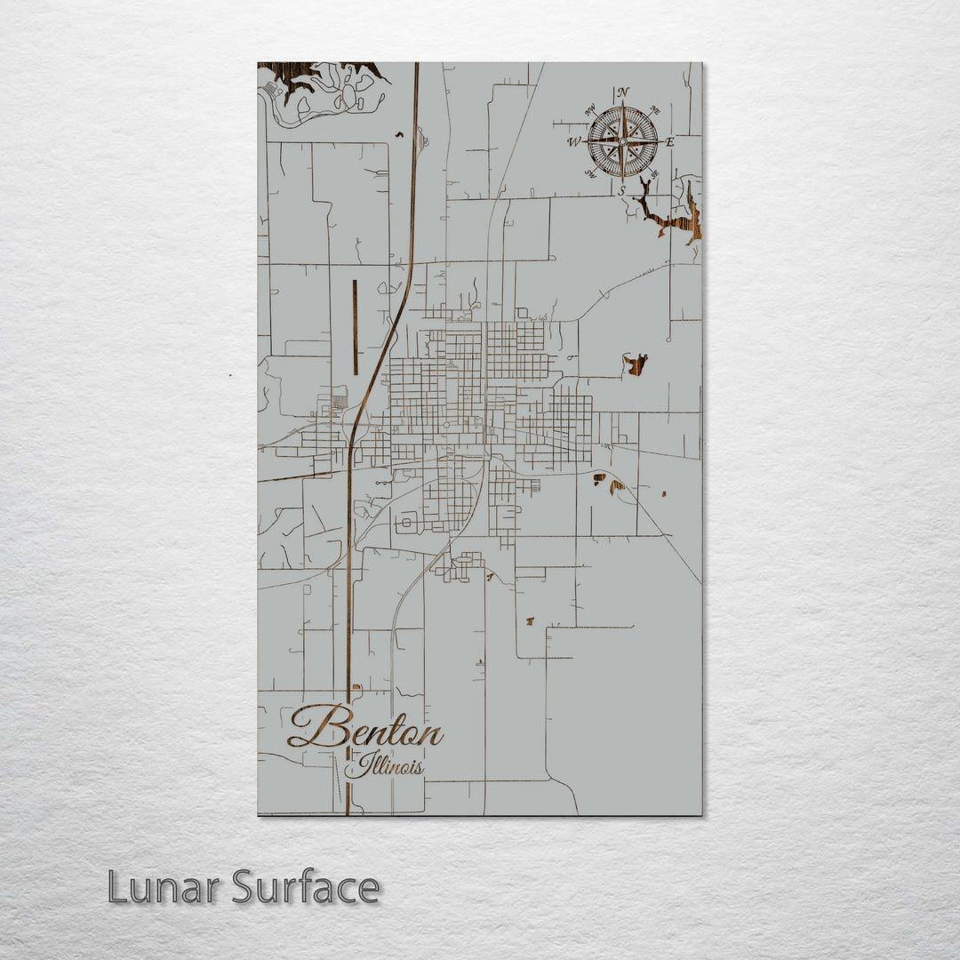 Benton, Illinois Street Map