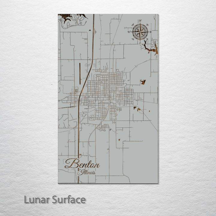 Benton, Illinois Street Map