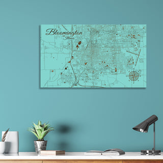 Bloomington, Illinois Street Map