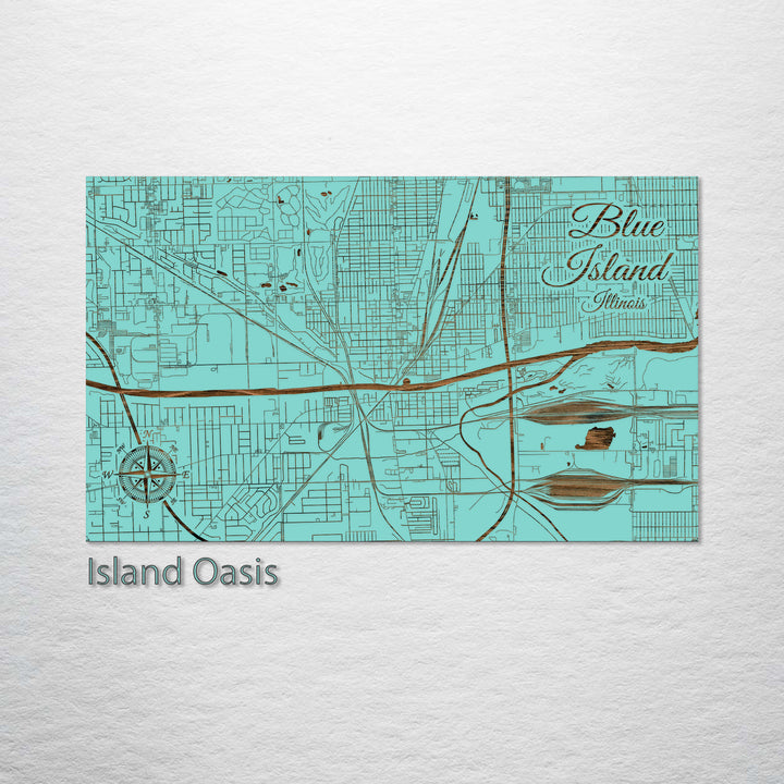 Blue Island, Illinois Street Map