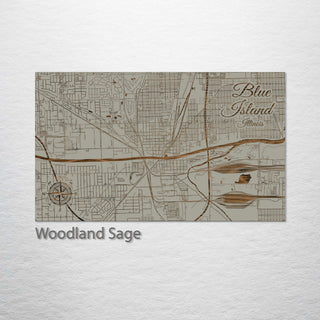 Blue Island, Illinois Street Map