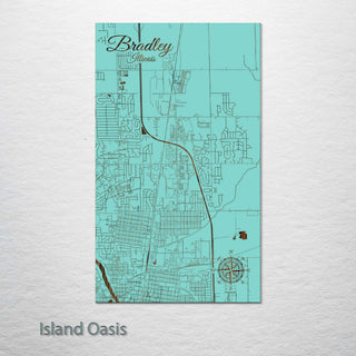 Bradley, Illinois Street Map