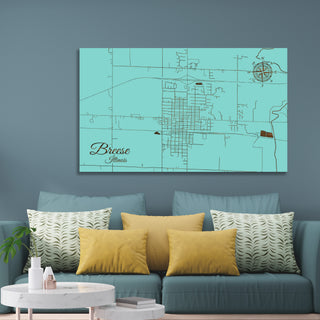Breese, Illinois Street Map