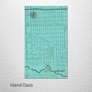 Broadview, Illinois Street Map