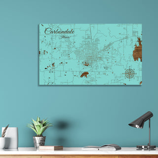 Carbondale, Illinois Street Map