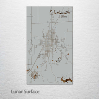 Carlinville, Illinois Street Map