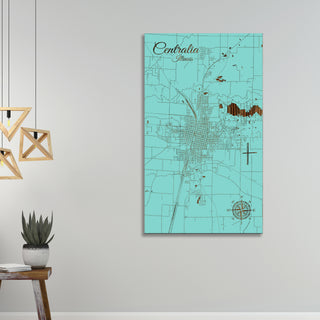 Centralia, Illinois Street Map