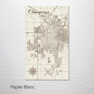 Champaign, Illinois Street Map