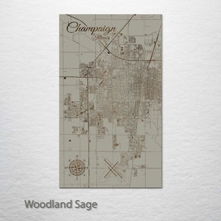 Champaign, Illinois Street Map