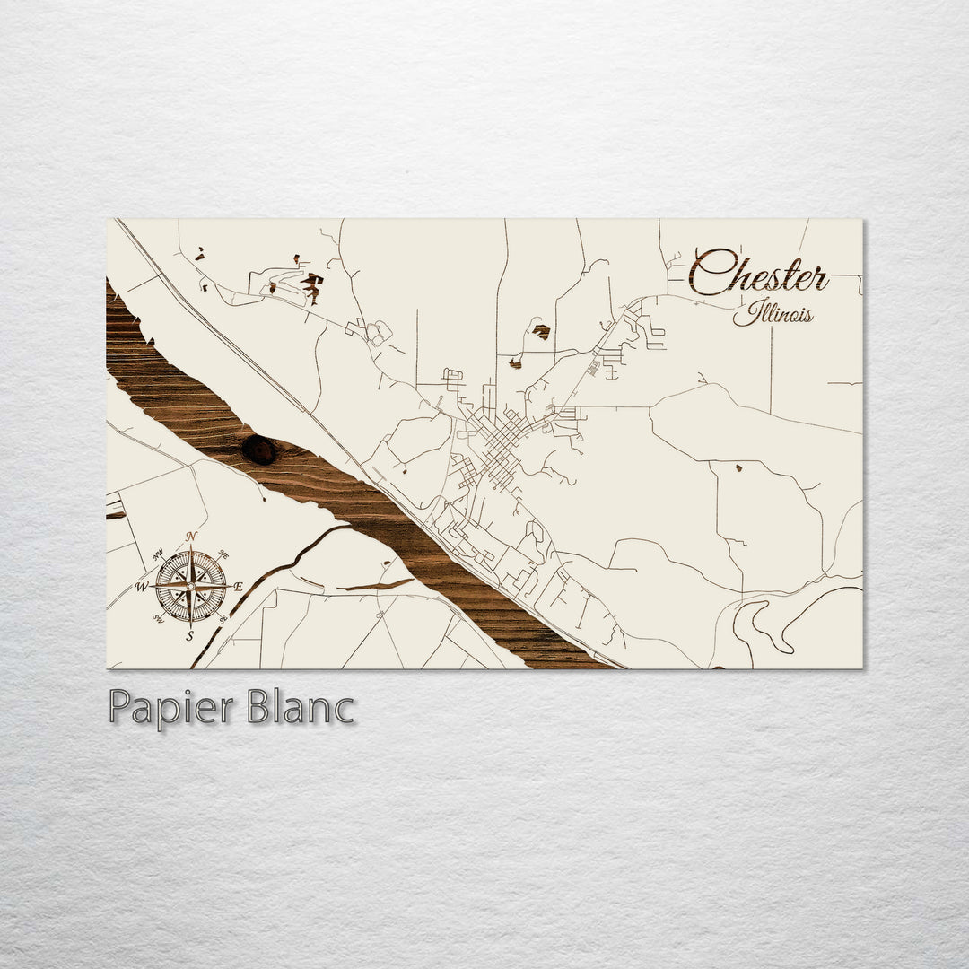 Chester, Illinois Street Map