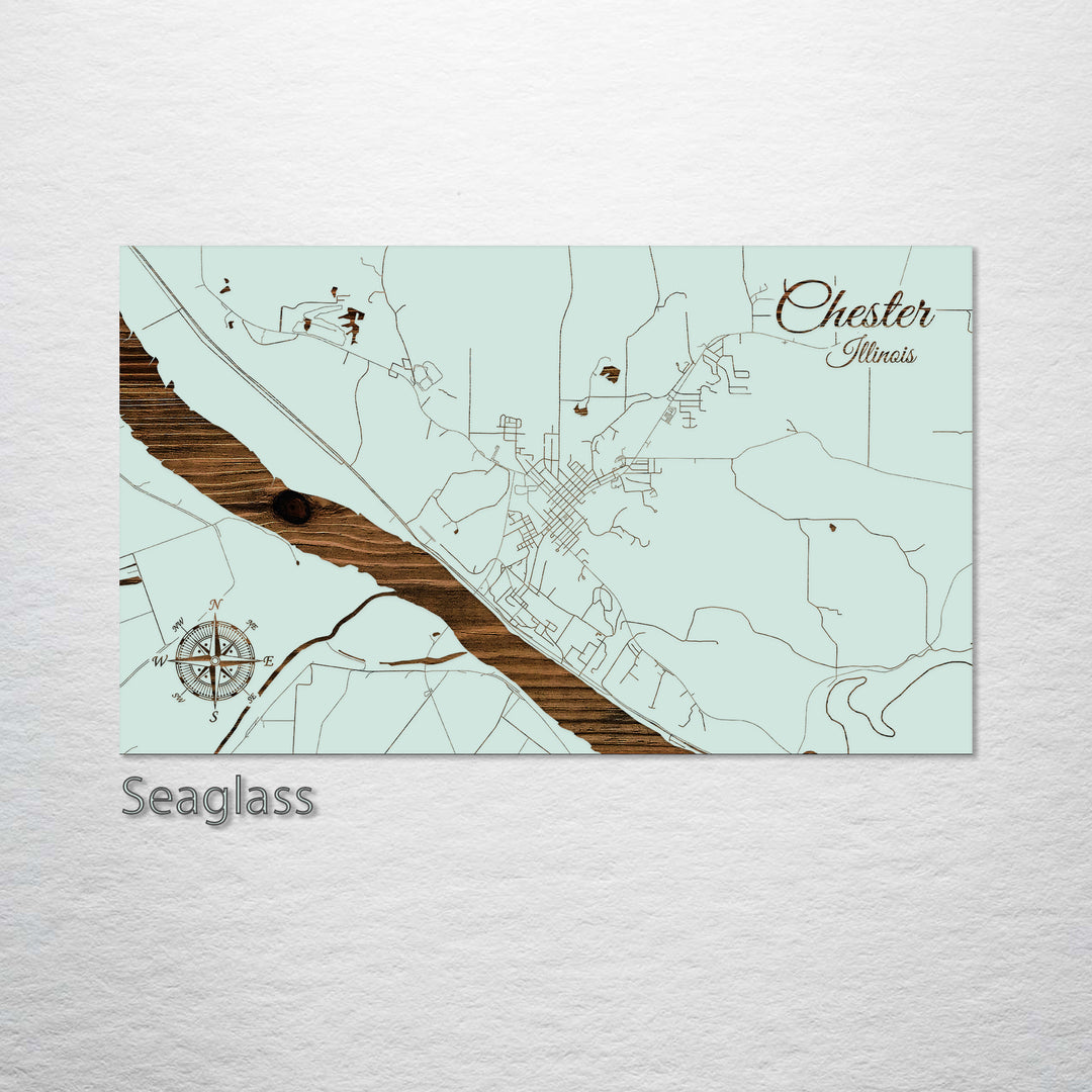 Chester, Illinois Street Map