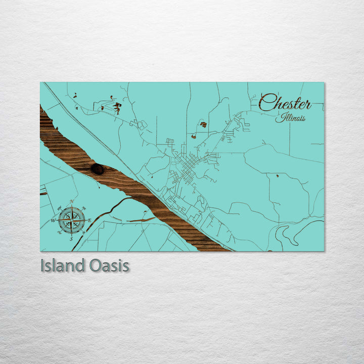 Chester, Illinois Street Map