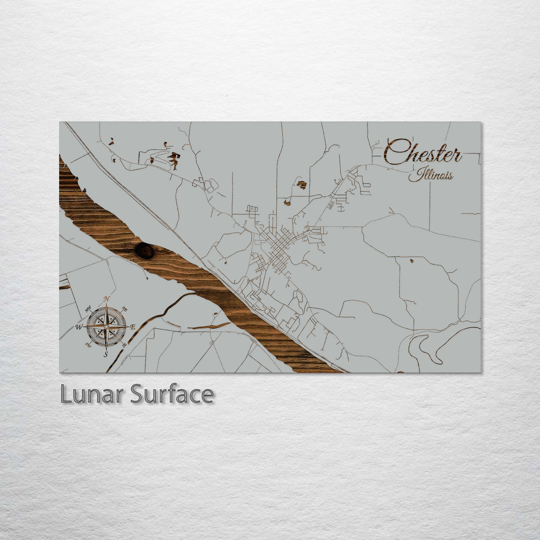 Chester, Illinois Street Map