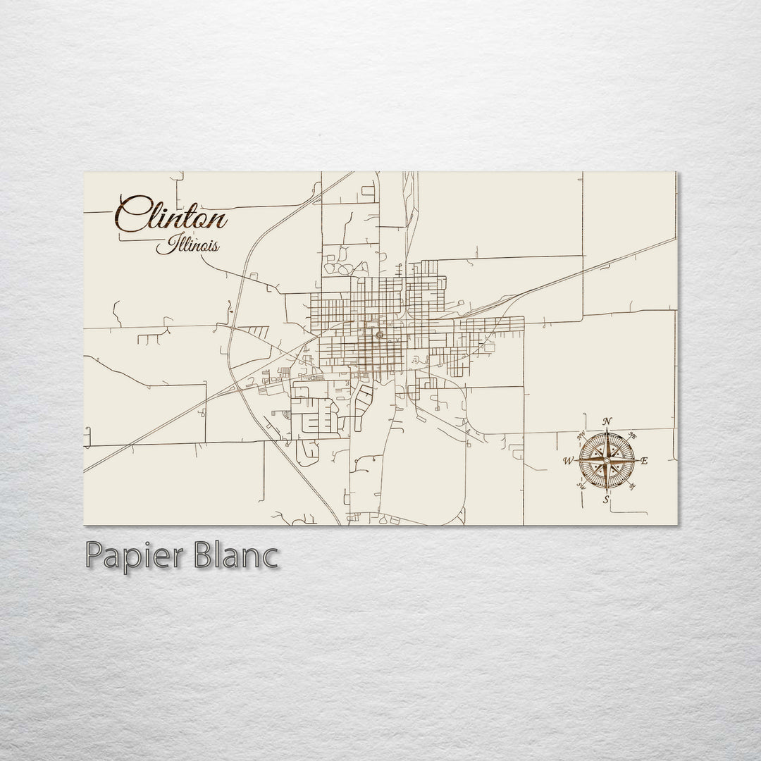 Clinton, Illinois Street Map