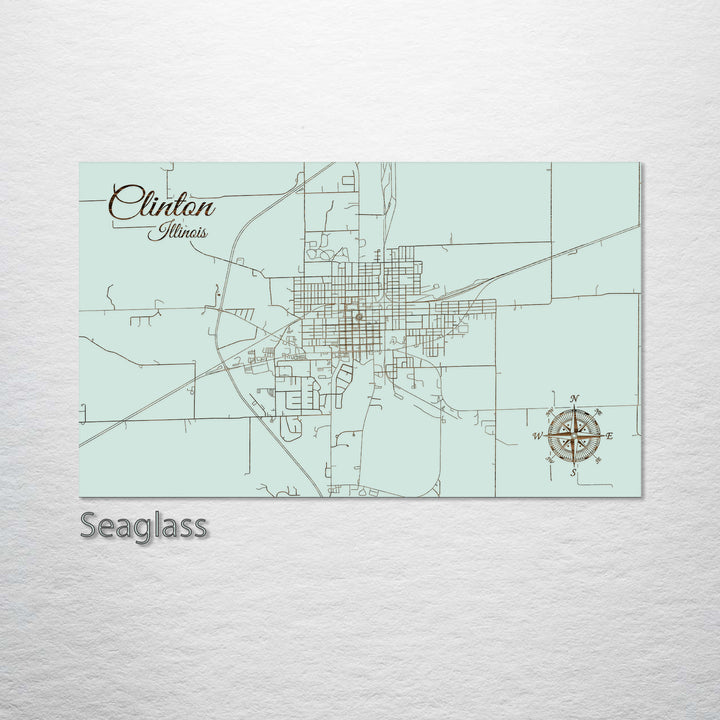 Clinton, Illinois Street Map