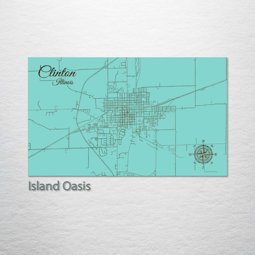 Clinton, Illinois Street Map