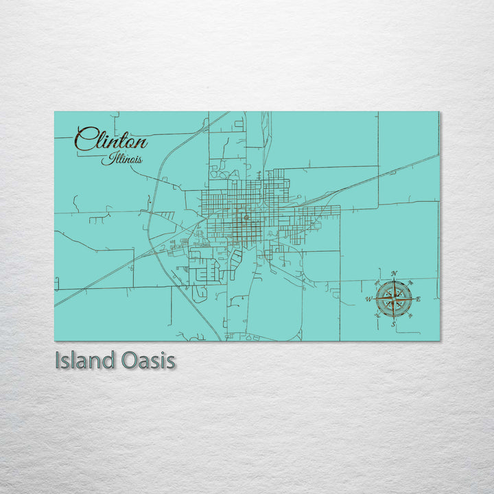 Clinton, Illinois Street Map