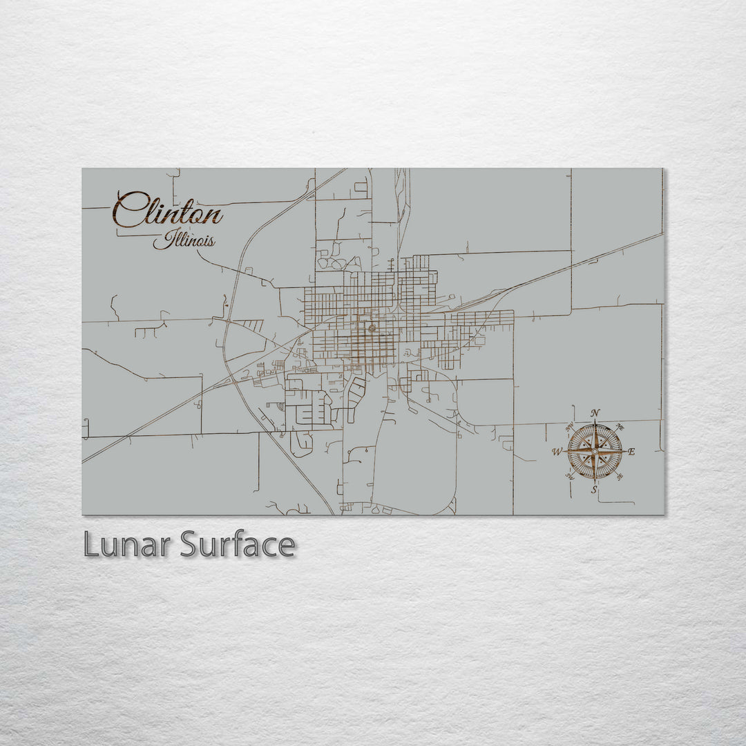 Clinton, Illinois Street Map