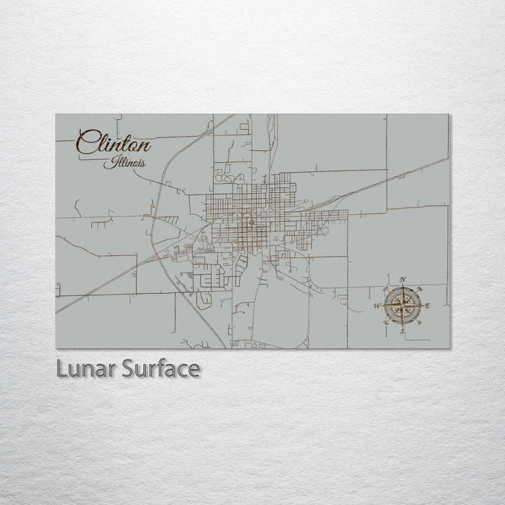 Clinton, Illinois Street Map